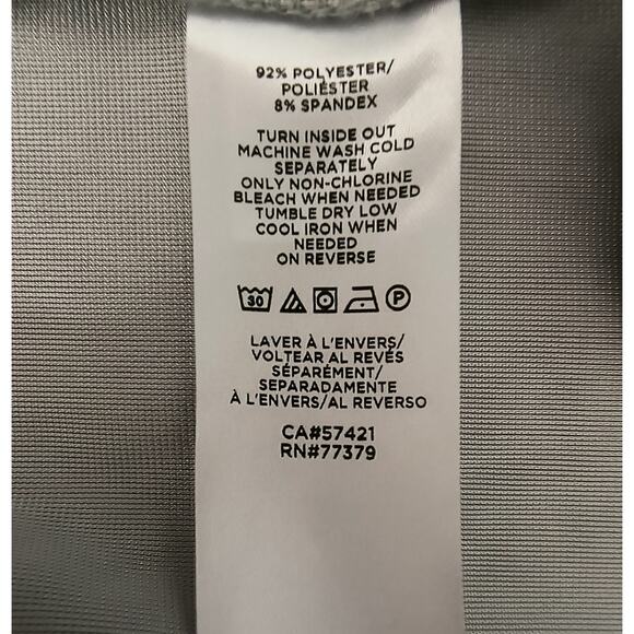 Ann Taylor Crushed Velvet Top Wmn's Sz XL Silver Draped Neck Long sleeve popover - Picture 9 of 10